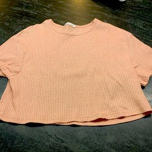 SHEIN Girls 12 shiny crop top